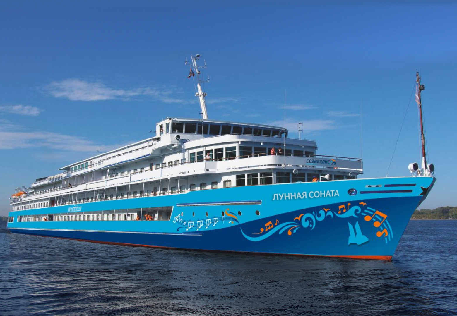 Теплоход Лунная соната - RiverBOOK